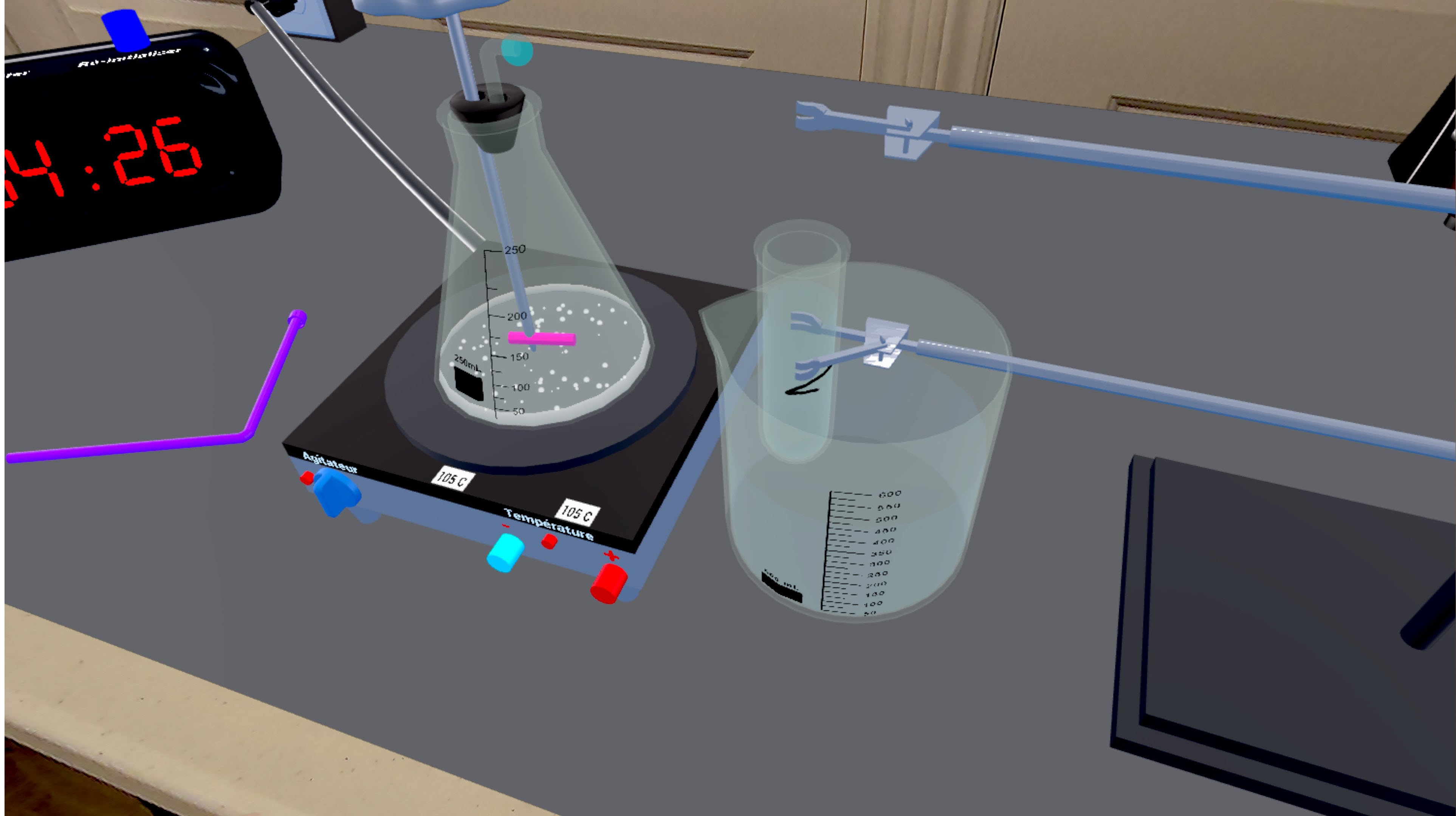 Erlenmeyer flask reaction